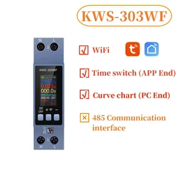 WiFi Smart Switch Circuit Breaker with LED Energy Meter & Timer Control (KWS - 303WF with WiFi)