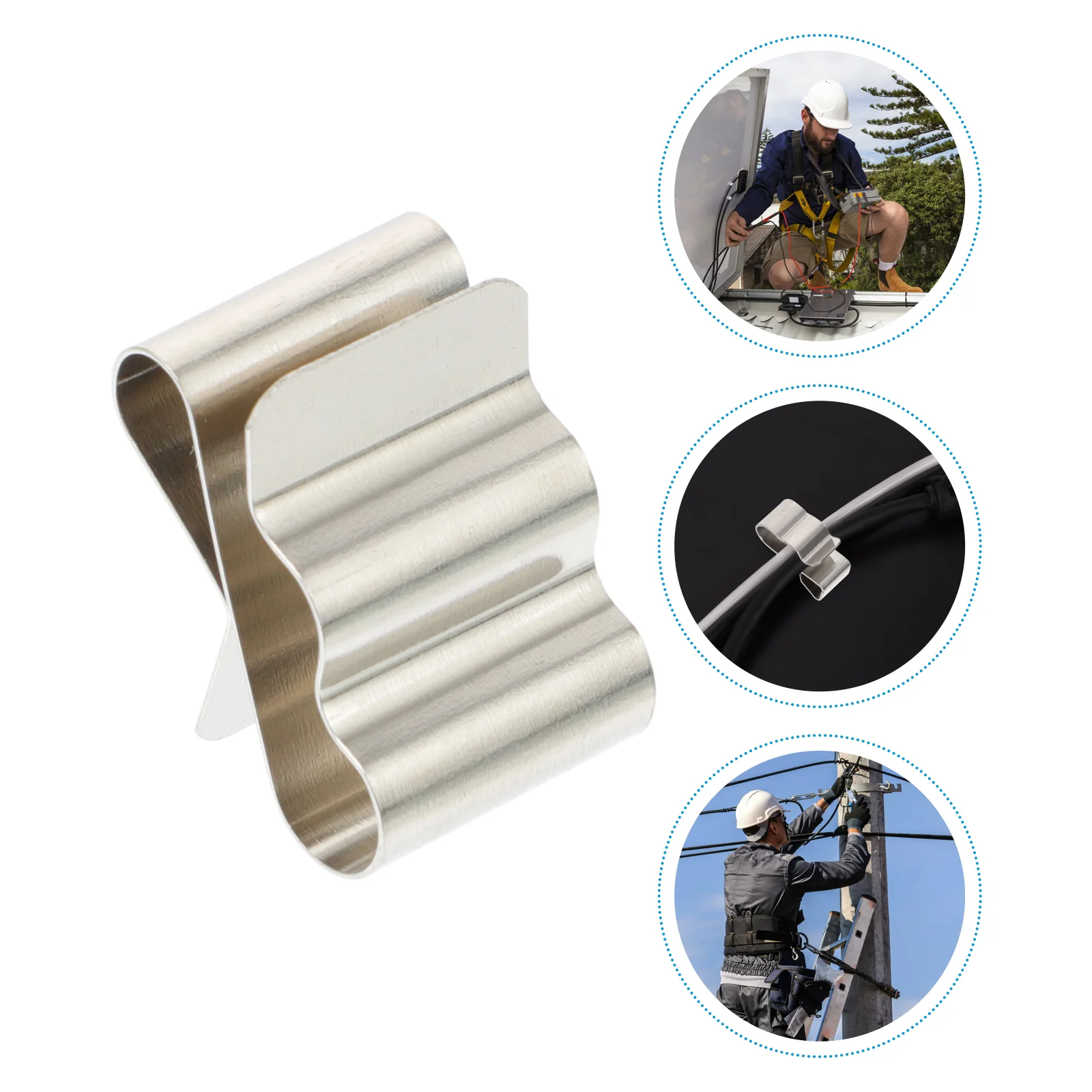 

Spring Clamp Cable Clamp Solar Cable Wire Installation Fixing Clip Solar Panel Cable Wire Clips Fix The Clip Cable Clip