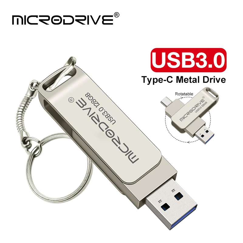 Type C USB 3.0 flash drive 64GB 128GB 256GB for Andriods SmartPhone Memory MINI Usb Stick Dual C Pendrive usb flash drive