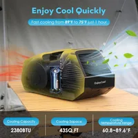 2380BTU Camping Air Conditioners-14lb Tent Air Conditioner with Remote Control, Portable ac for Truck Outdoor/RVs/Fishing or Pet 2