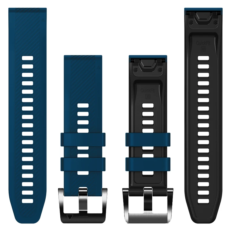 Premium Silicone QuickFit Watch Strap - Universal 22mm & 26mm Band