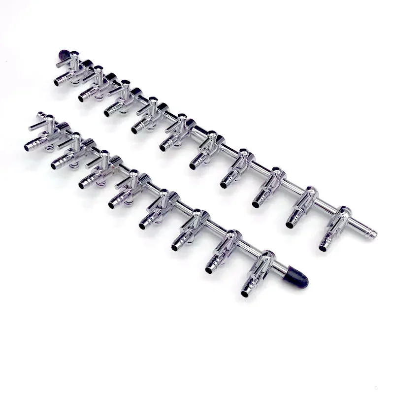 6 8 10 Ways Aquarium Air Splitter Valve Fish Tank Air Pump Flow Splitter Distributor Pump Valve Tap Lever Control Switch aquarium air splitter valve