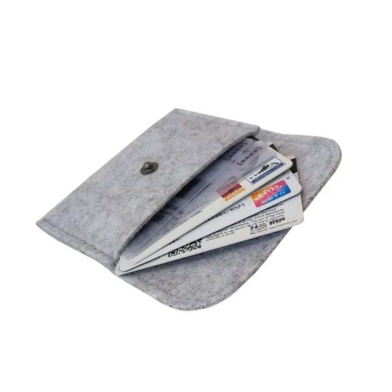 Fashion Neutral Felt Coin Purse for Women Mini Zipper Coin Purse Box Casual Square Lightweight Outdoor Portable Card Bags Purses 2