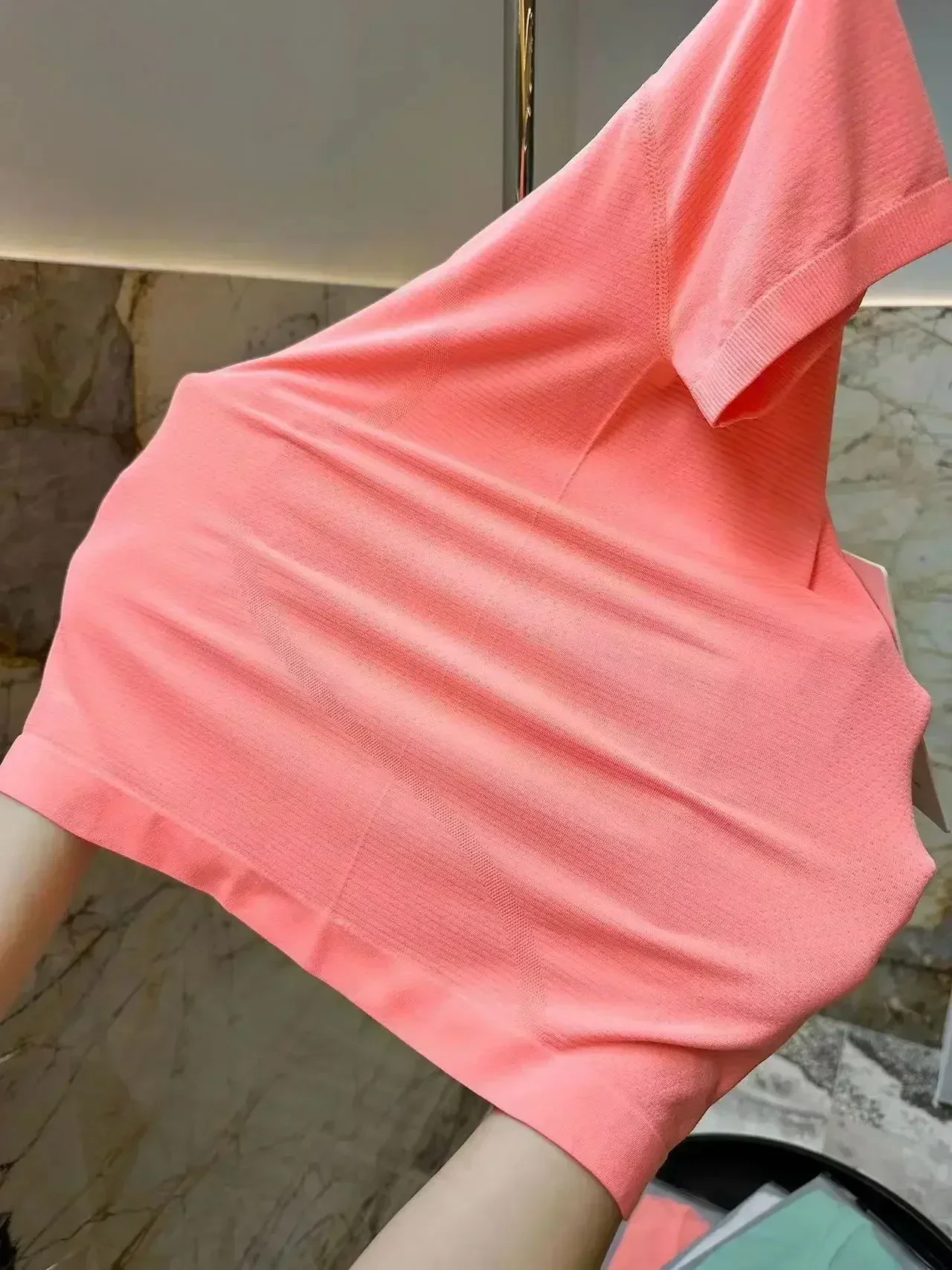 Lemon Women Swiftly Tech2.0 Short Version Yoga Sports Short Sleeve Shirt Quick Dry Breathable Elastic Fitness Running T-shirt