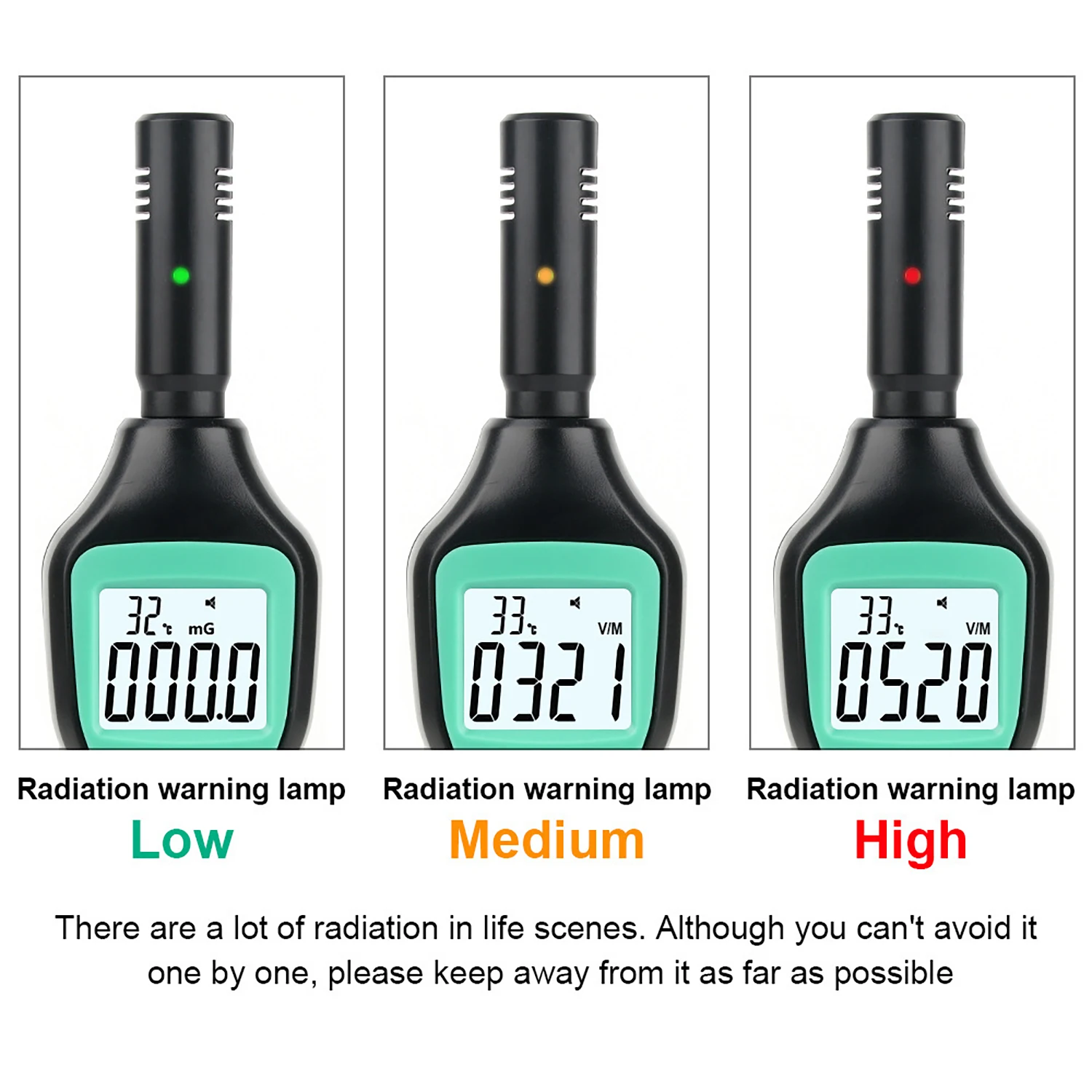 Radiation Detector Emf Meter Tester Geiger Counter-Household Radiation Dosimeter Nuclear Detector Geiger Emf Meter Electromagnetic Search Tools
