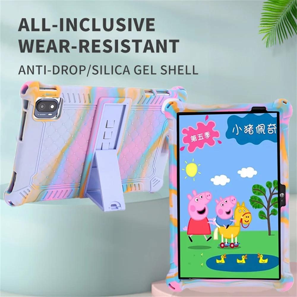 Soft Silicone Shockproof Tablet Stand Shell Protetora Capa para Crianças Teclast P25t 10.1 Novo - Imagem 4