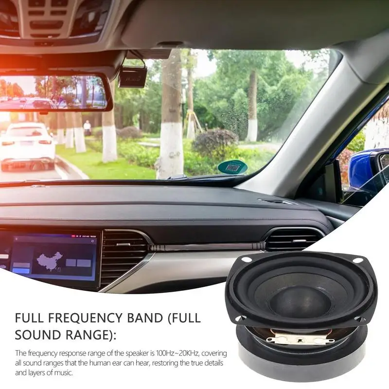 car stereo subwoofer 15-25W Roasted Black Music Stereo Full Range Frequency Speaker Universal Car Audio Horn For Vehicle