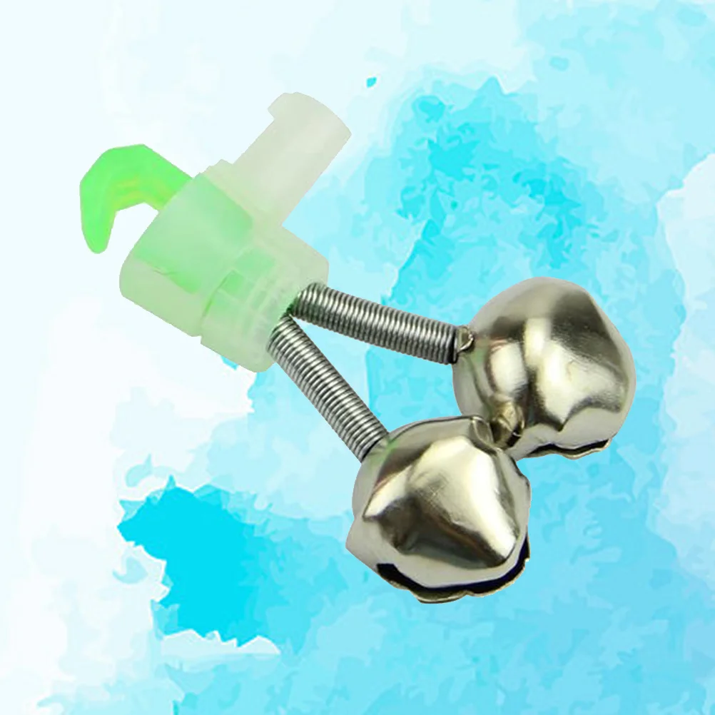 

Plastic Fishing Rod Alarm Bells Clip Style Dual Bells Rod Clamp Tip Clip Twin Alert Bells Fishing Tools Accessories
