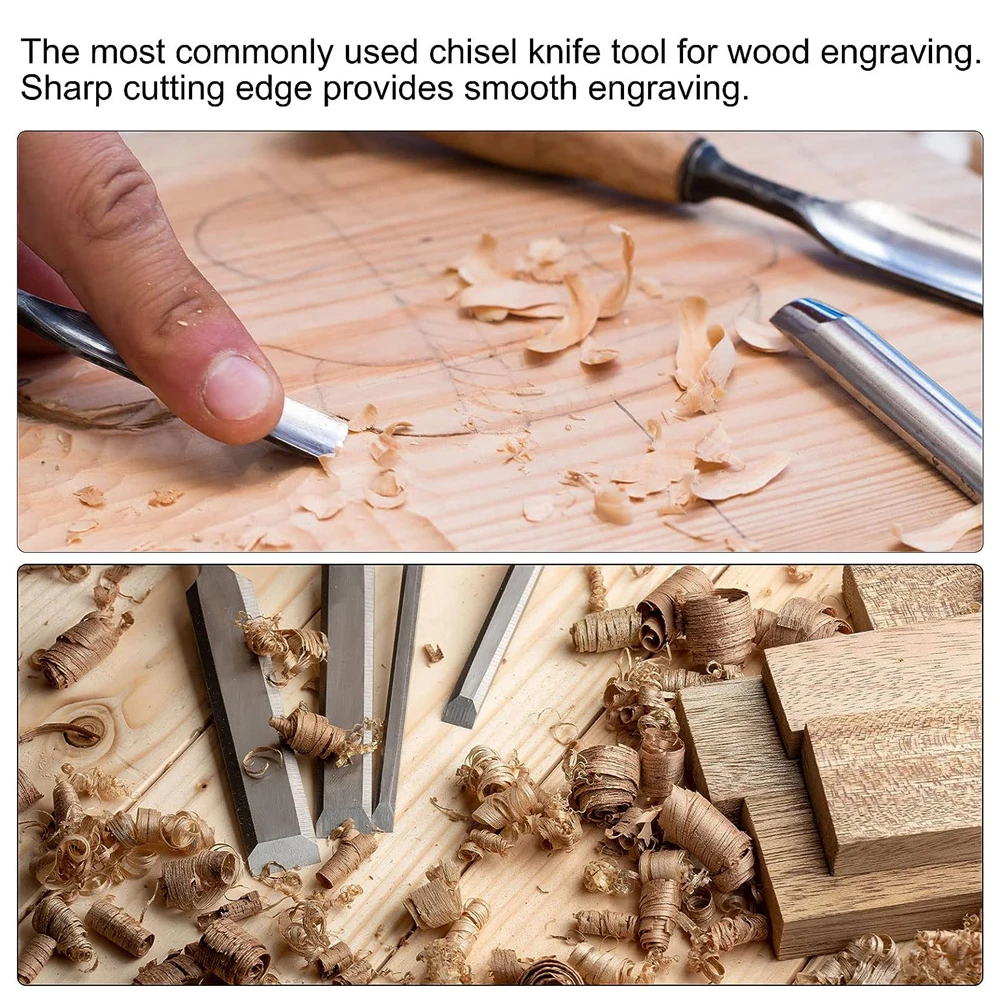 Wood Carving Tools Professional Woodworking Graver Chisel Kit Gouges Basic Detailed Carving Woodworkers