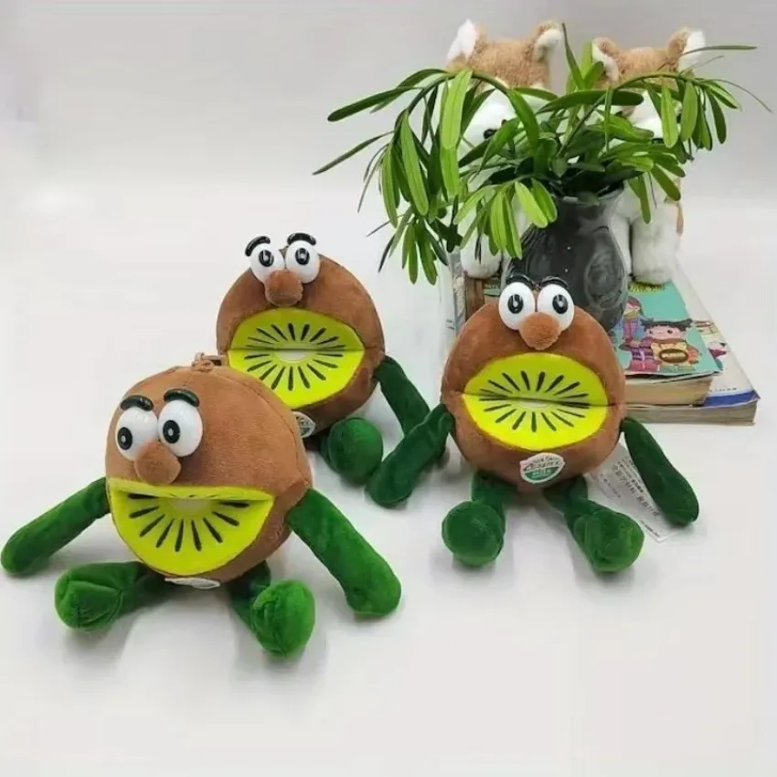 Coin Wallet Pendant Small Wallet Toy Doll Pendant Backpack Doll Birthday Gifts Cartoon Kiwi Fruit Plush Coin Purse Doll Bag