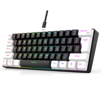 60% wired gaming keyboard, RGB backlight ultra compact mini keyboard, waterproof small compact 61 key keyboard for pc/Mac gamers 4