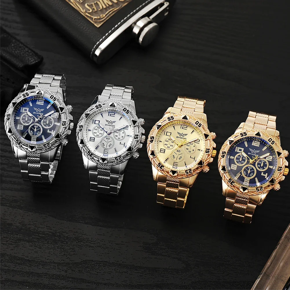 Mens Quartz Watches Casual Fashion Men's Watch Wristwatch Steel Strip Watch Gifts Luxury Men Watch Wristwatches 6