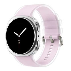 Enhanced Silicone Sport Strap for Galaxy Watch - Soft, Durable, and Comfortable Bracelet Band (Pink)