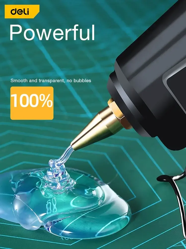 Deli High Temp Heater Melt Hot Glue Gun 20W/40W/60W/100W DIY Repair Tool Heat Mini Gun Glue Sticks Heat Hot Melt