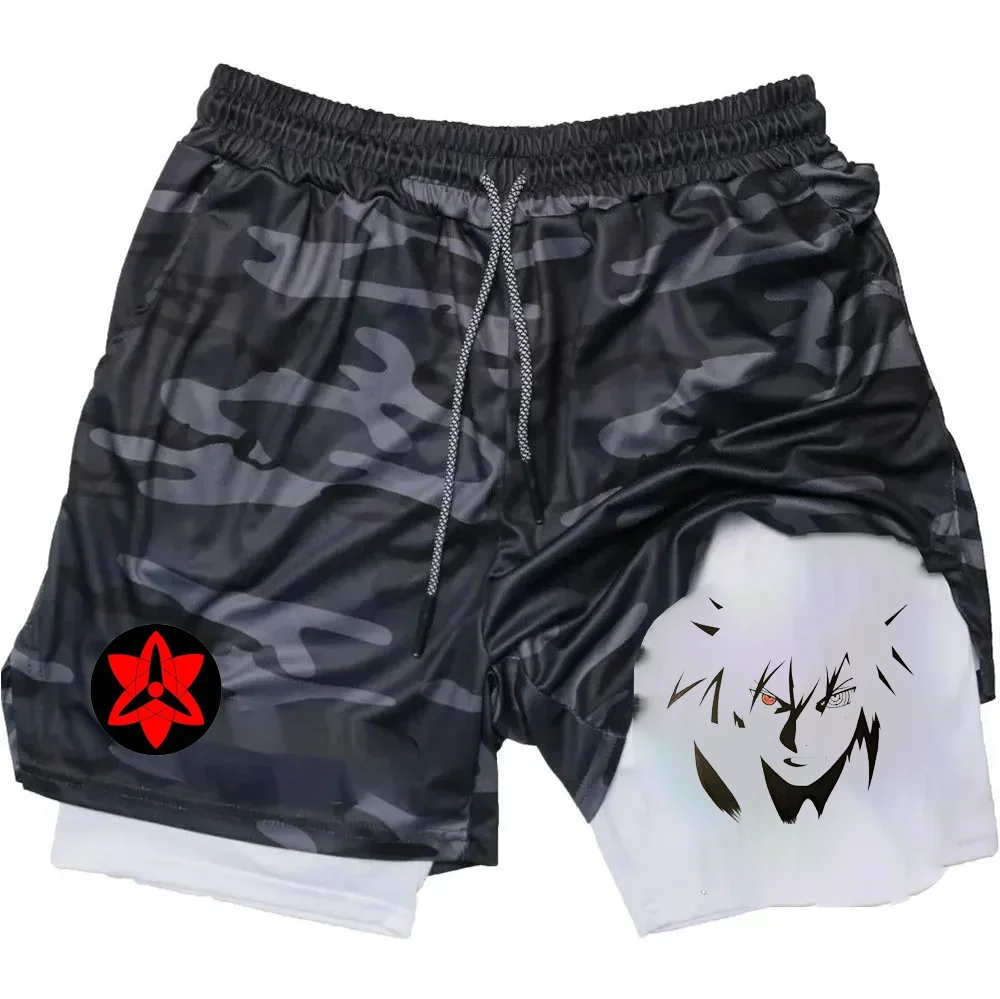 Summer Sporty Versatile Casual Anime Print Men's Shorts Everyday Casual Quick-Drying Sweatpants 4