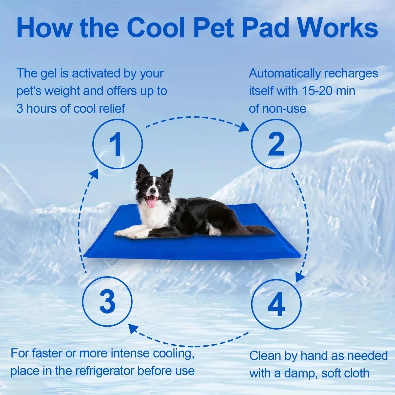 Esterilla refrigerante para perros y gatos cama gel transpirable_voghion.com