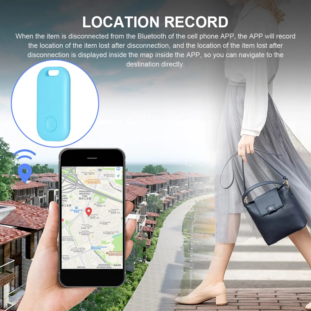 Bluetooth-Compatible Anti-lost Alarm Tag Battery Operated Kid Dog Pets Key Finder Wireless Child Bag Wallet Finder for AirTag