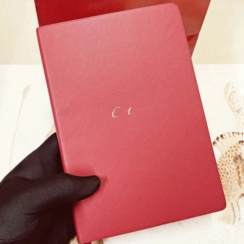 

CT Luxury Notebook Red Color Leather Quality Paper Writing Stylish 146 Size