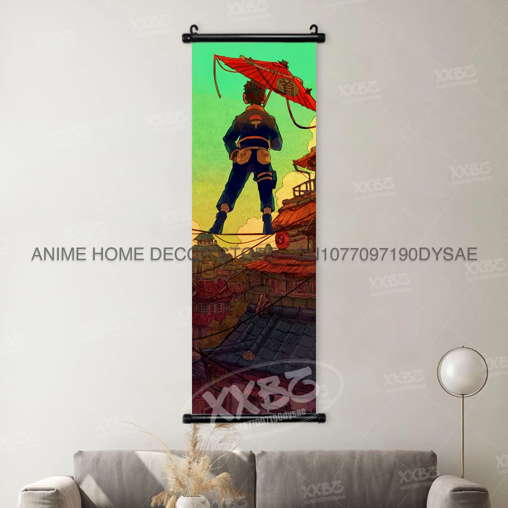 Japanese Style Naruto Wall Art: Rock Lee, Uchiha Sasuke & Obito Scroll Paintings