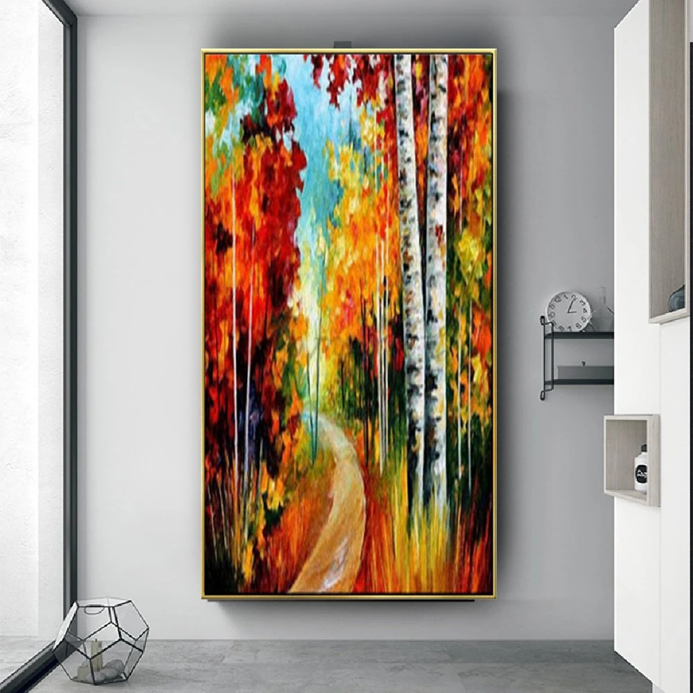 

High Quality Abstract Landscape Oil Paintings Nordic Porch Wall Pictures Corridor Huge Art Drawing Decor Living Room Home