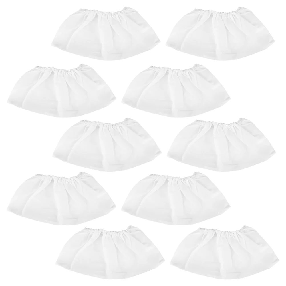 

10 Pcs Manicure Accessory Vacuum Cleaner Bag Baggies Nail Supply Dust Collectors White Collection Bags