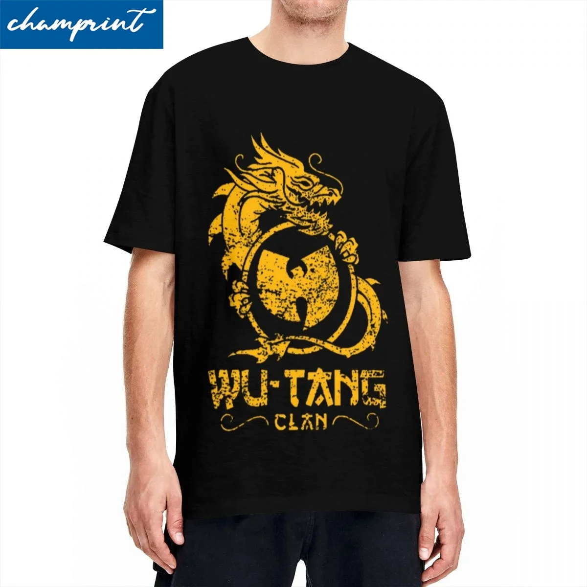 

Wu Clan Dragon T Shirts Men Women Pure Cotton Vintage T-Shirts O Neck Rap Hip Hop Group Tee Shirt Short Sleeve Tops Plus Size