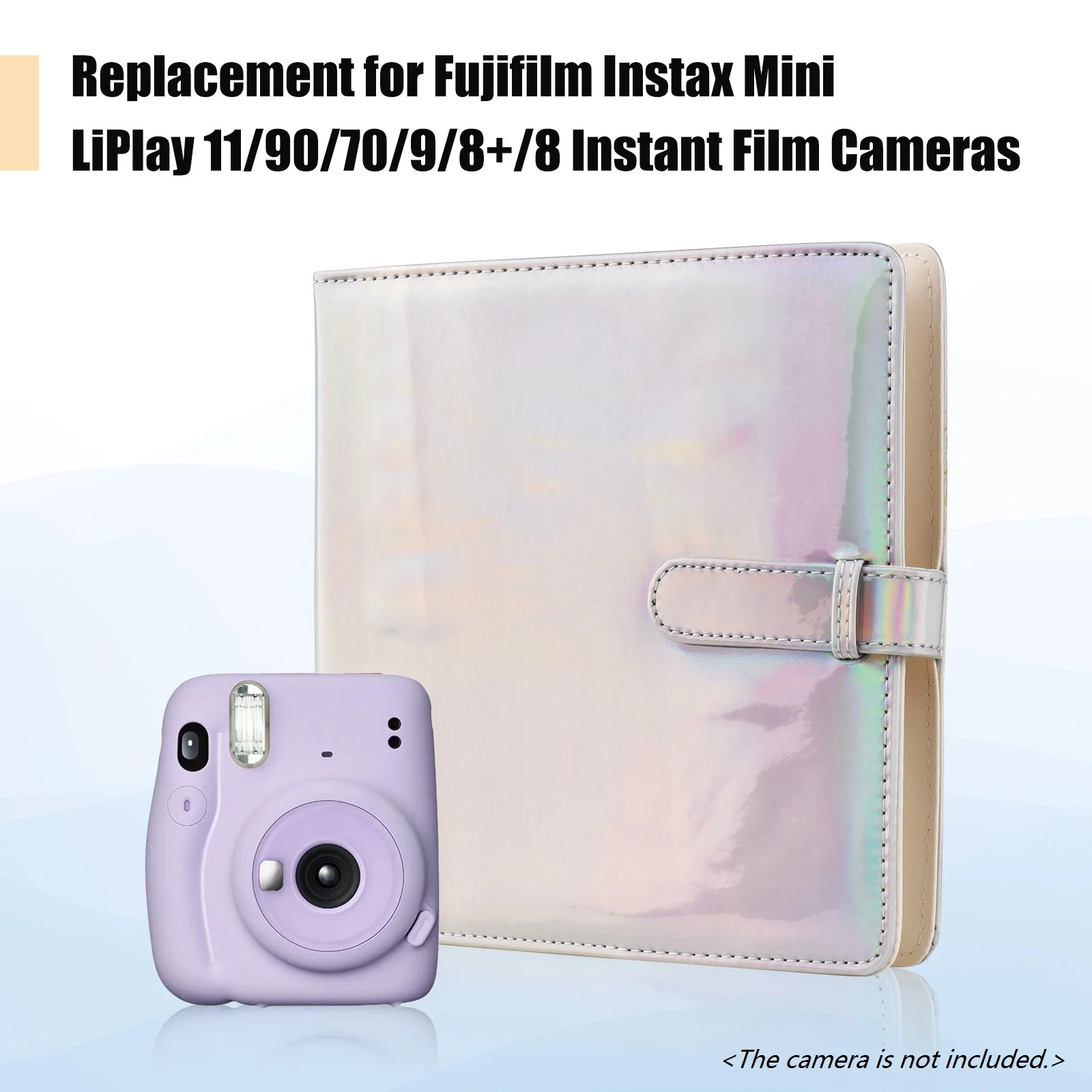 Pocket Photo Album 256 Photos Replacement Fujifilm Instax Mini 12/11/9/8/8 + LiPlay 20*21.5cm 7.4*9cm pocket photo album