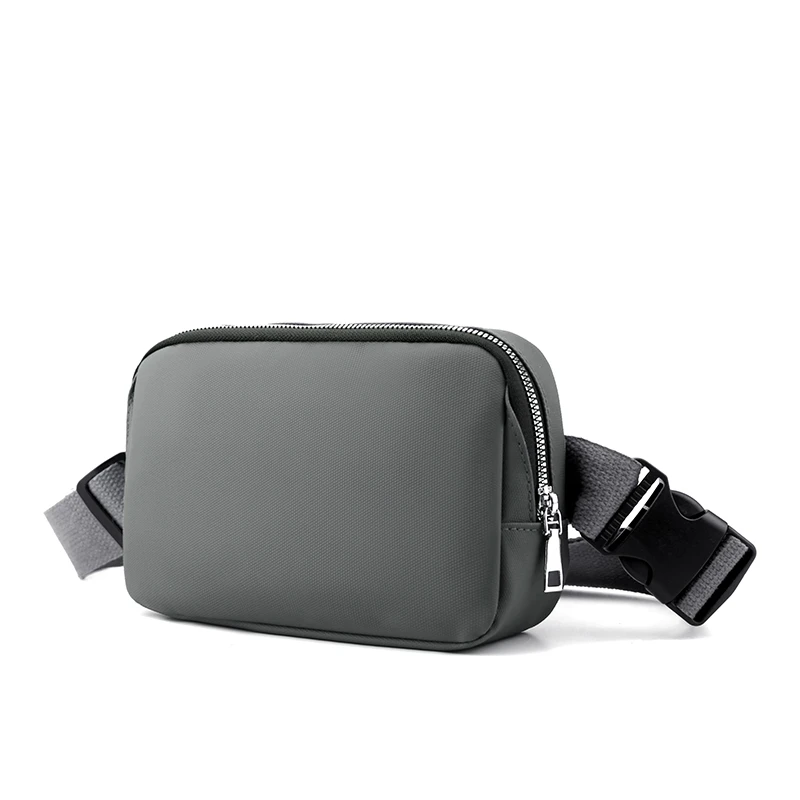 1 unisex waist bag, adjustable shoulder strap, outdoor sports crossbody bag, chest bag, simple black durable, fashionable multif