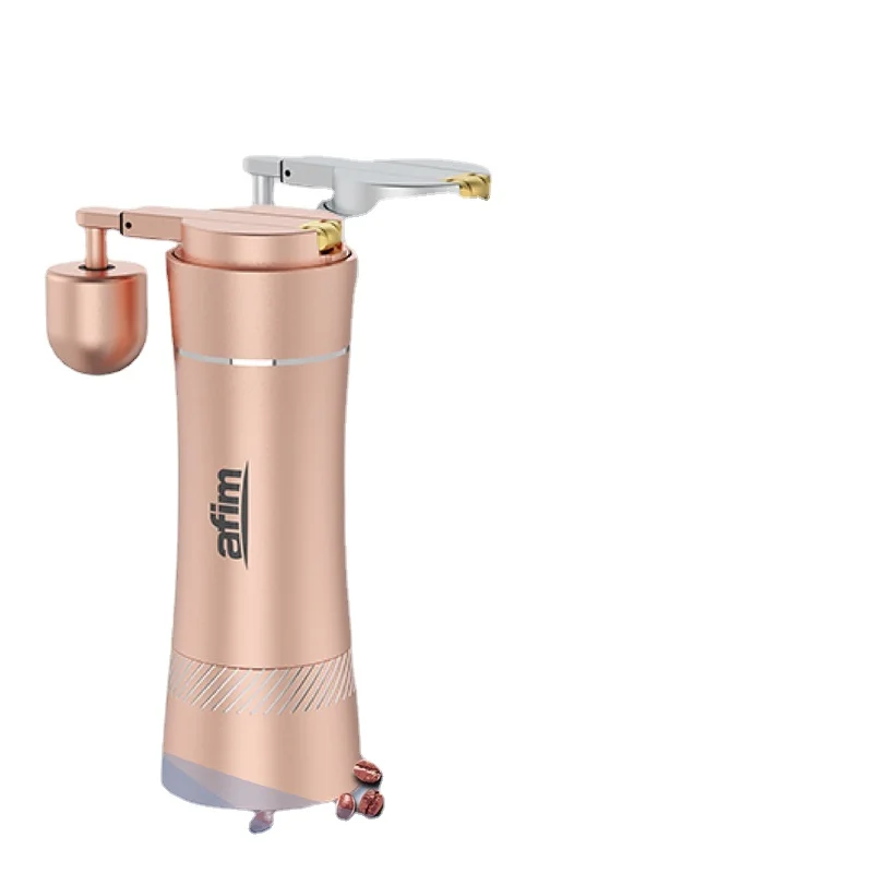 

AFIM Hand Grinder Household Small Coffee Bean Mill CNC Core Burr Manual Barista Professional Tools Home Cafe Small Waist Design