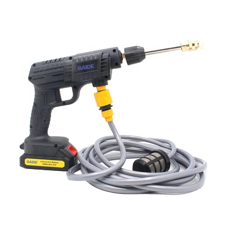 GAIDE 10000mah Cordless 200w High Pressure Electric Car Washer Spray Water Gun