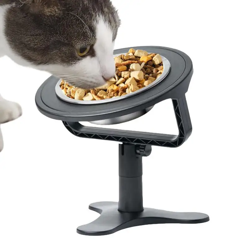 

Adjustable Pet Bowl Stand Raised Dog Bowl Feeder Non-Slip Raised Dog Bowl For Small Cats Puppies And Pets tilt neck Accessories