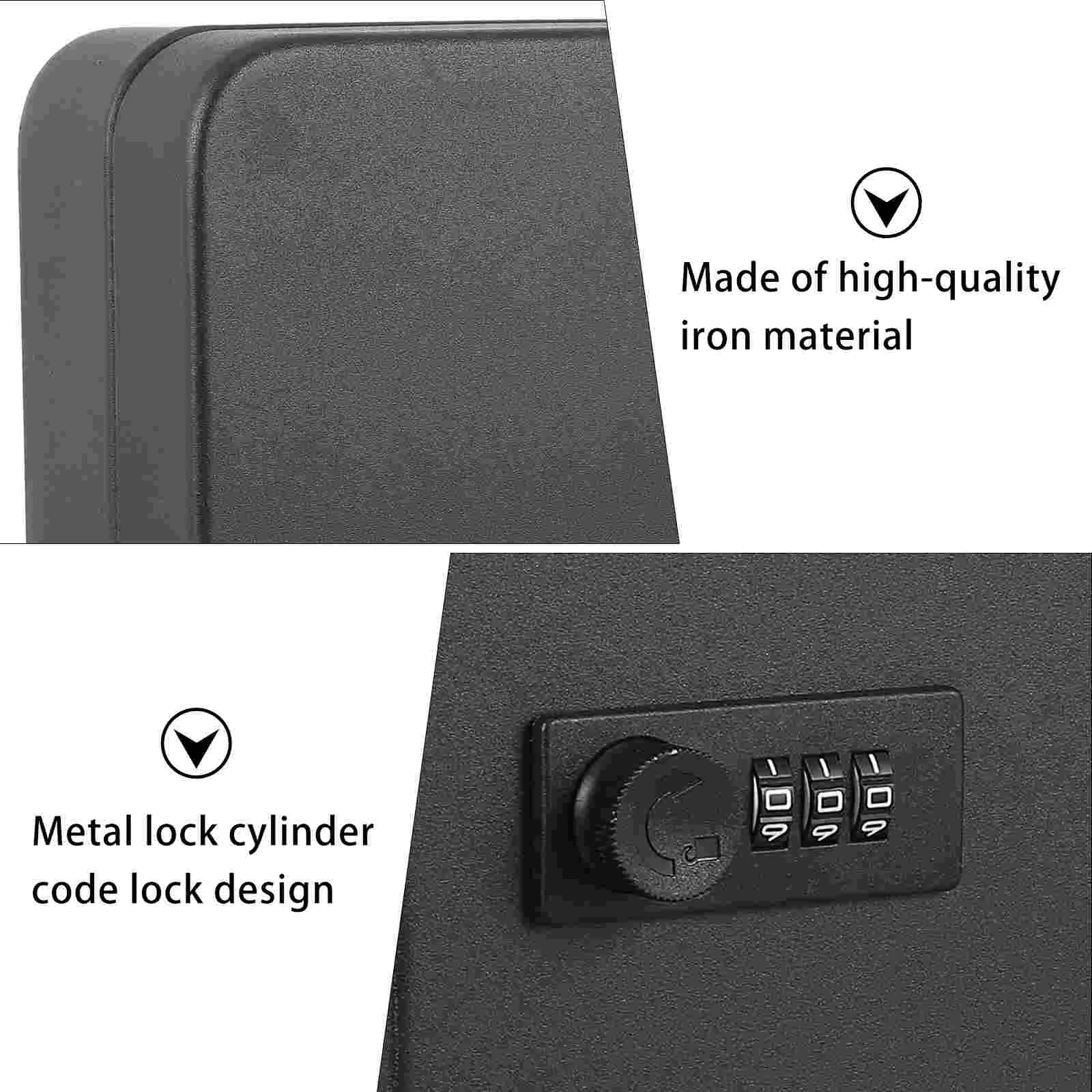 남성용 방수 부츠 라이너 48비트 키 박스 보안 캐비닛 조합 블랙 베이비