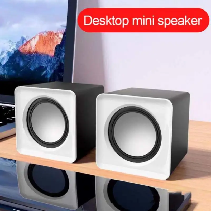 Mini Computer Speaker USB Wired Small Speakers Universal Stereo Sound ...