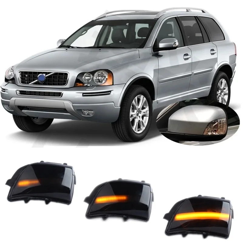 

for Volvo XC90 I MK1 2006 2007 2008 2009 2010 2011 2012 2013 2014 2015 Sequential LED Blinker Indicator Mirror Turn Signal Light