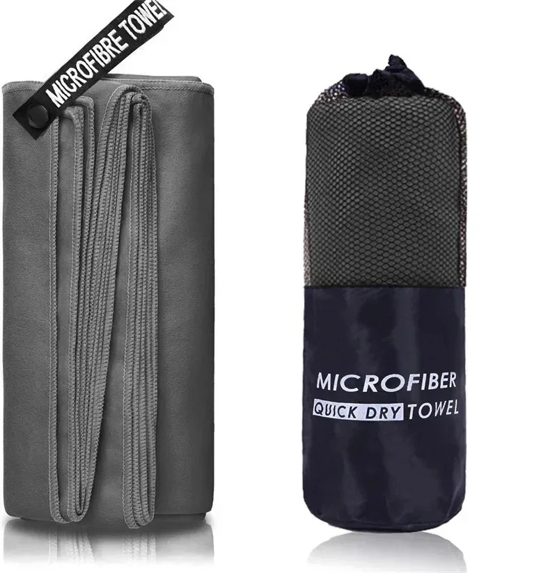 Ultra Compact & Lightweight Microfiber Towel - Quick Dry & Super Absorbent for Travel, Gym, and Camping