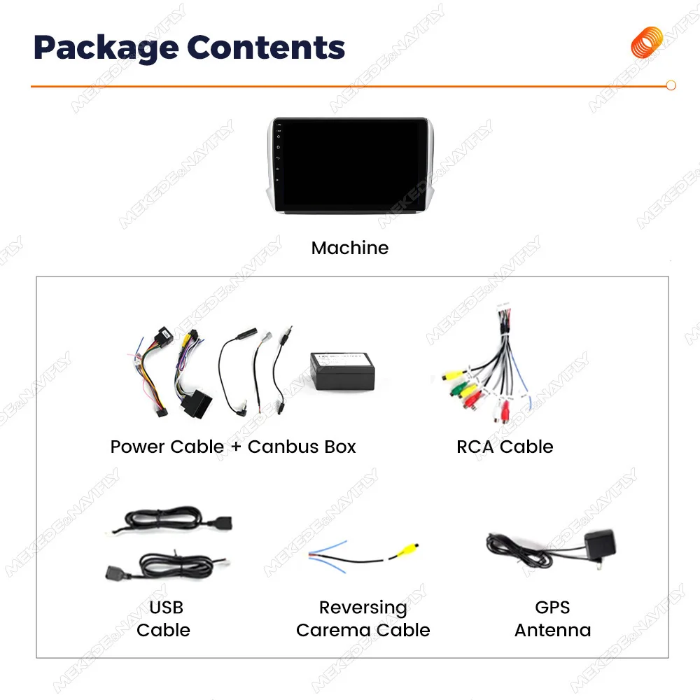 Android 14 Car Radio Navigation For Peugeot 208 2008 2014 - 2018 Autoradio GPS Multimedia Player Wireless CarPlay Android Auto