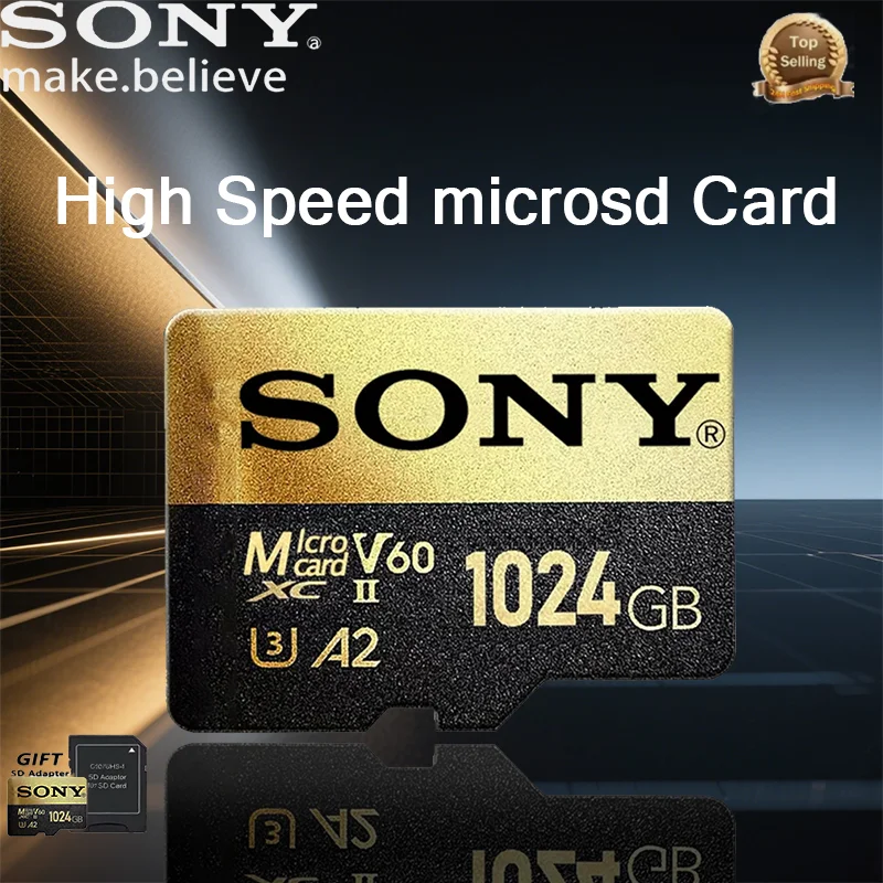 SONY High Speed TF Micro SD Card 128GB/256GB/512GB/1024GB A2 U3