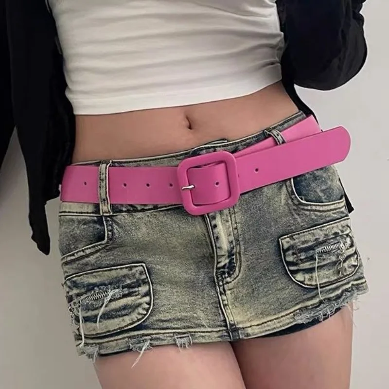 Y2K Breites Gürtelkleid, vielseitiger Gürtel im Instagram-Stil für Damen, koreanische Version, neue modische und personalisierte minimalistische Dekoration