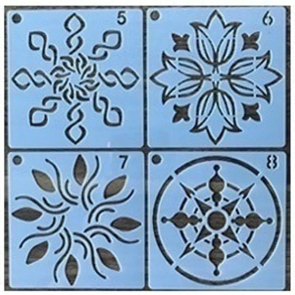 Mandala Wall Painting Stencils - 36 DIY Art Templates for Creative Crafts
