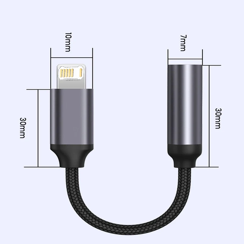 Universal Audio Adapter Kit: Lightning & USB-C to 3.5mm Jack Converter