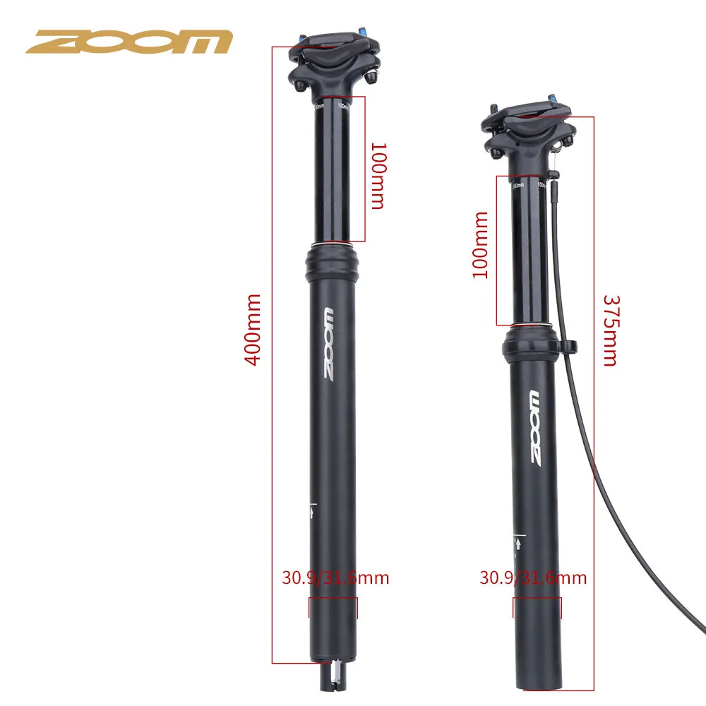 줌 MTB 자전거 31.6mm 30.9mm 와이어 원격 제어 시트 포스트 Dropper 유압 리프팅 내부 산악 자전거 시트 포스트 튜브 부품