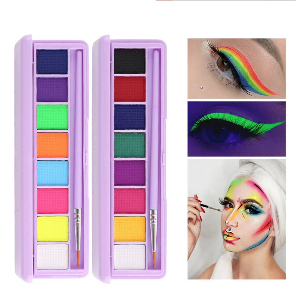 Sombra De Ojos blanca, púrpura y verde, delineador De Ojos, Oogschaduw, Paleta, Ombretti, Colores, Paleta Cieni, Envío Gratis