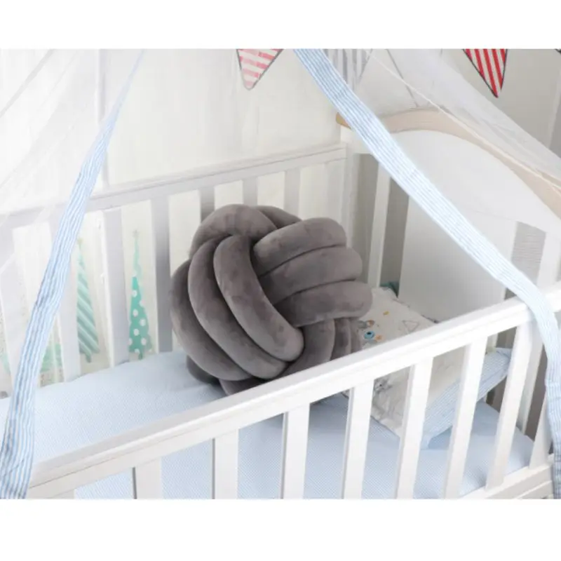 Soft Knot Ball Cushions Bed Stuffed Pillow Home Decor Cushion Ball Plush Throw well-sealed  well-padded