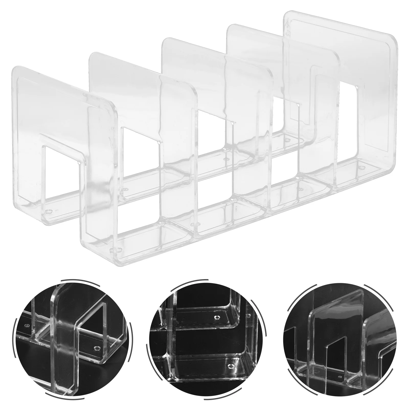 Office Folders Filing Cabinet Folders Folder Holder Desk Paper Folder Clear Shelf Organizer Desktop Bookshelf Office