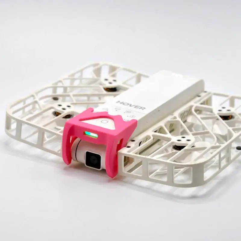 Fixation de l'étui anti-collision sur le drone Hover X1, matériau PLA robuste.