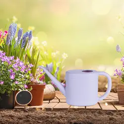 Compact and Sturdy Long Spout Watering Can - Practical and Easy - to - Use Gardening Kettle for Home and Office Gifts (Violet 1L)
