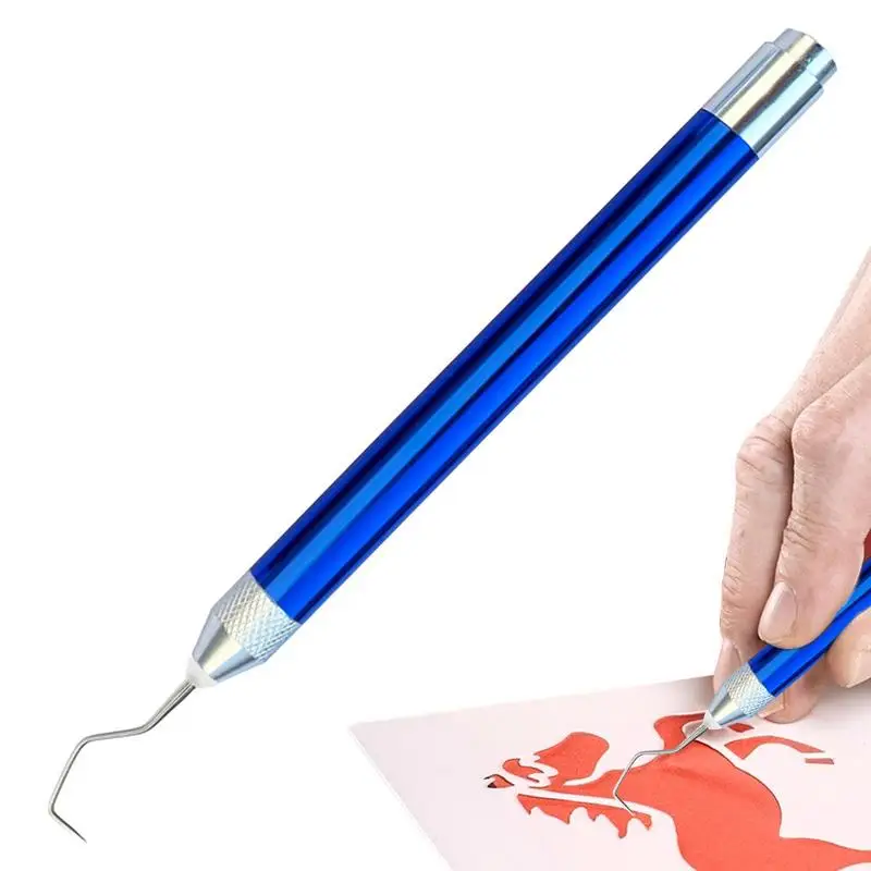 

Weeding Pen Tool Precision Weed Tool Kit Weeding Pen Pin With LED Light Lighted DIY Crafting Tool With Pin Hook Carving Tool Kit