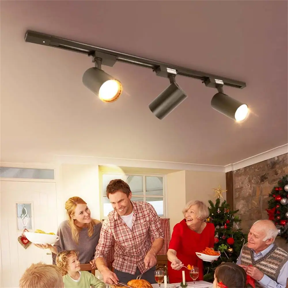 Description Picture 4 of itemSet Track Lamps led strip lights LED Spot Lighting Track Light Fixtures Ceiling Wall Living Room Tracks Spots Home Rail lighting