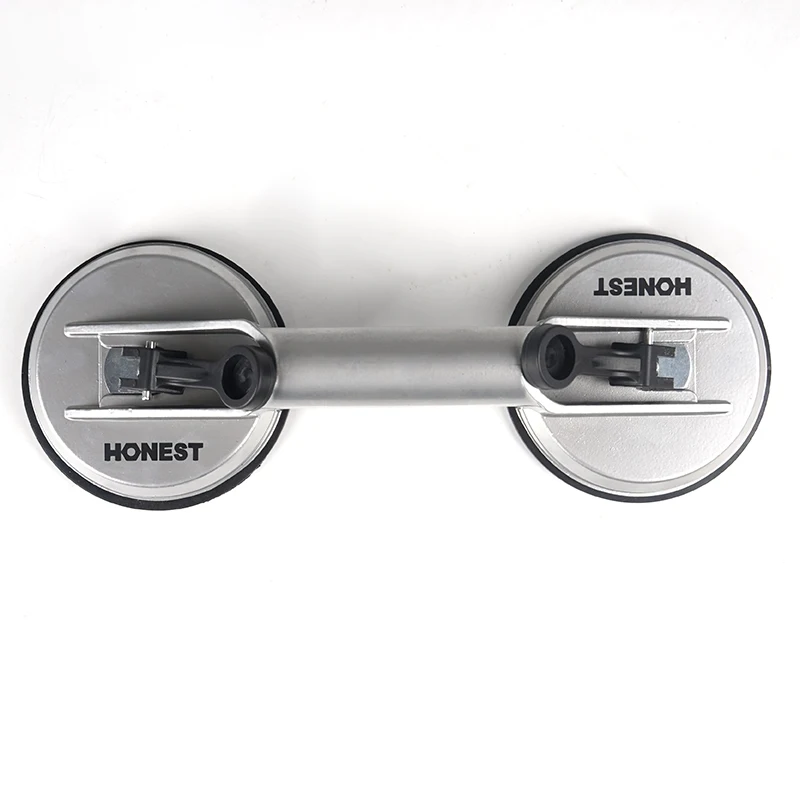 Heavy Duty Dual Aluminum Glass Suction Cups Dent Puller Handle Lifter Car Dent Puller Removers for Lifting Glass Repair