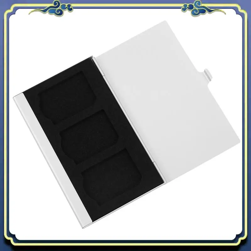 A86P-6X 알루미늄 합금 메모리 카드 케이스 카드 박스 홀더 3개의 SD 카드용